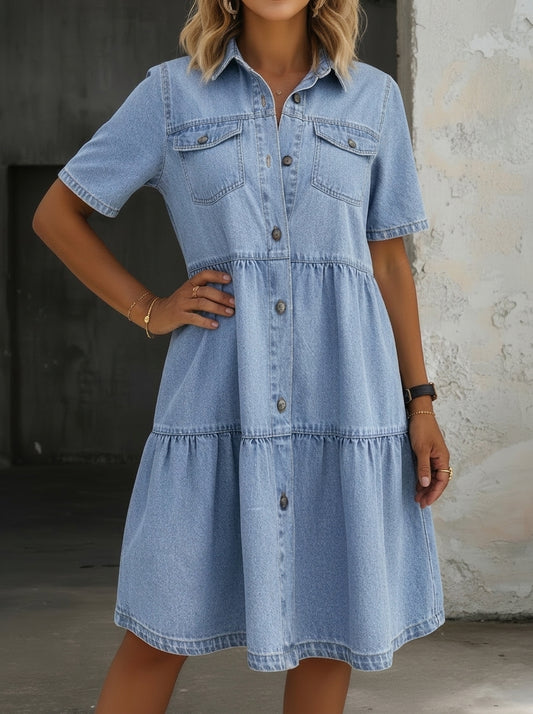 Carmen - Vestido Vaquero Informal y Elegante