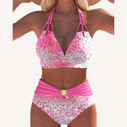 Gemma - Bikini con Estampado Leopardo