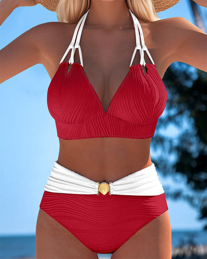 Alicia - Bikini Bicolor con Detalle Concha