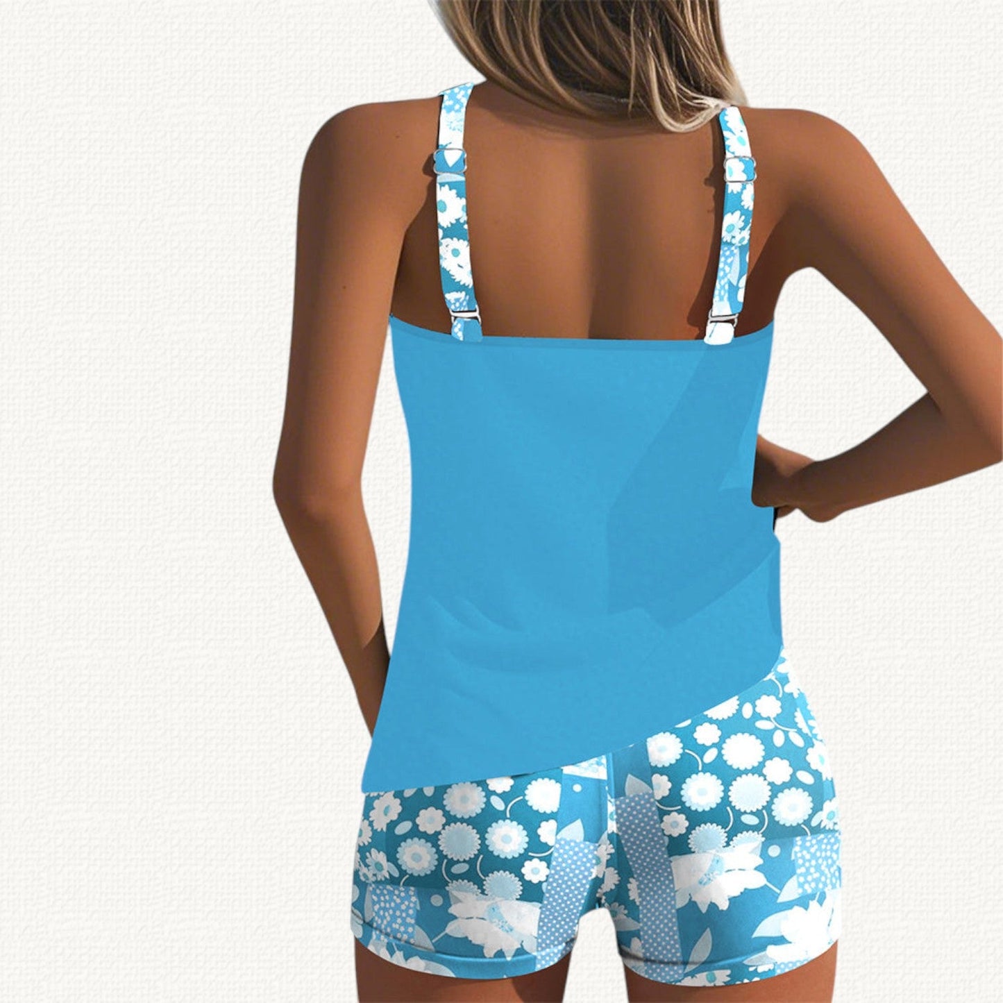 Sara - Bañador con Short Floral