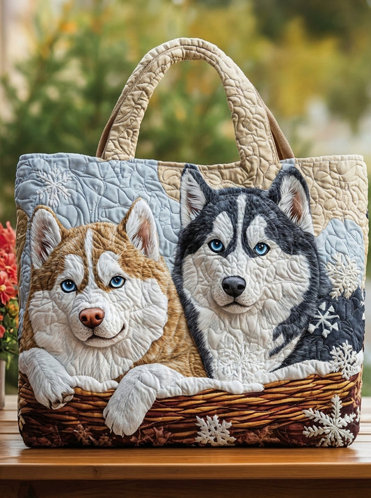 Bolso Artesanal “Huskies Hermosos”