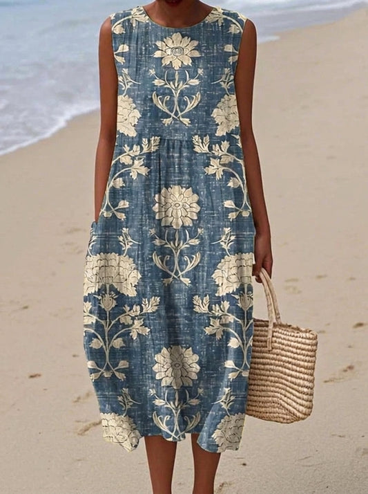 Bella - Vestido Midi Estilo Boho