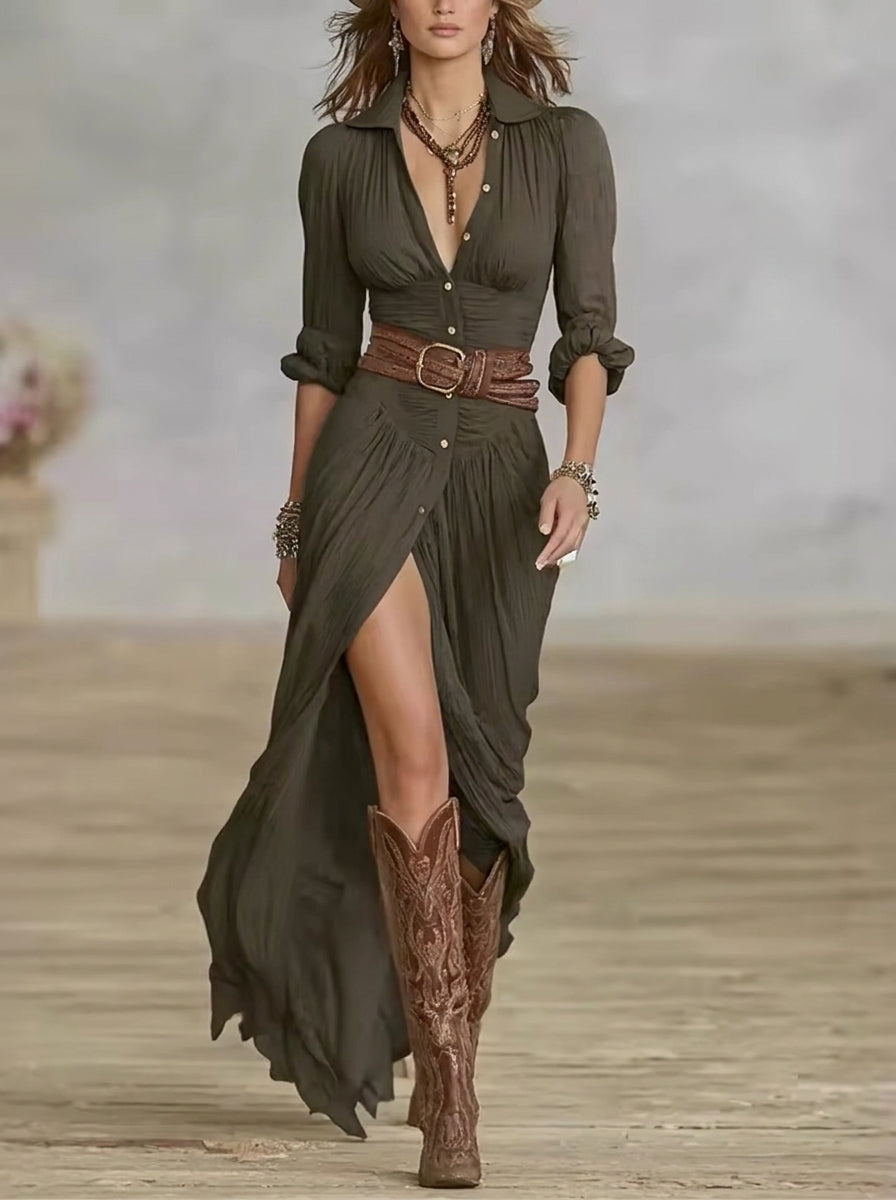 Nuria - Vestido Elegante y Favorecedor de Entretiempo