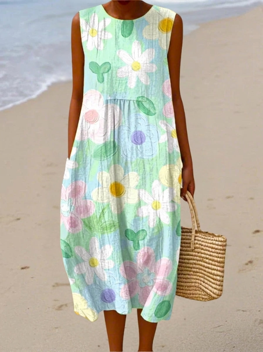Erin - Vestido Midi Estampado Floral