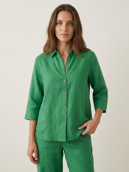 Maribel - Conjunto de Lino con Mangas Murciélago y Pantalón Ancho